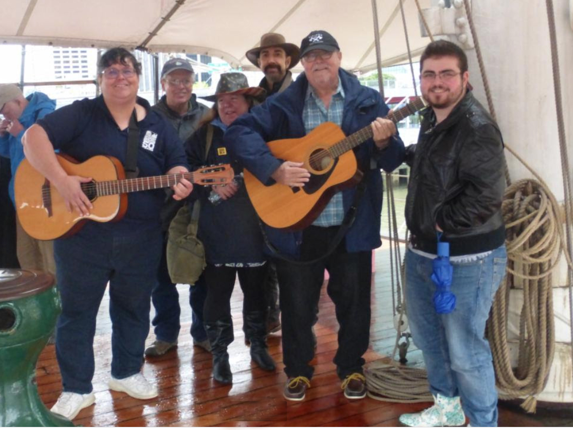 Sea chantey singers The Packet, a group established more than 30 years ago as the official singers of the South Street Seaport Museum.